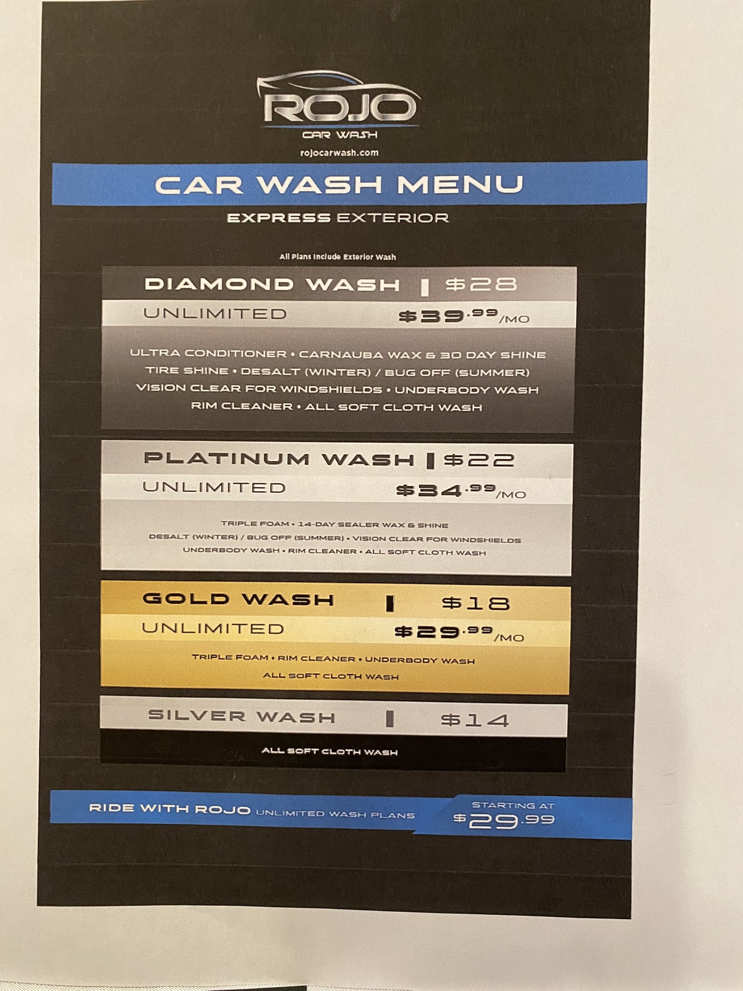 ROJO CAR WASH Ricky Inc. Auction 2022